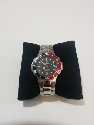 Mens Zeitner Aqua Sport Quartz Stainless Steel Bracelet Watch