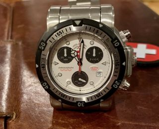 Cx Swiss Military 1725 Limited Edition Seewolf 1 Chronograph Ss Diving Watch