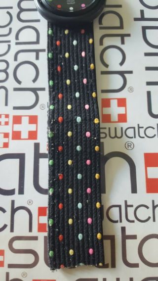 Swatch Parade PWBB121 1991 Pop 39mm Textile band loop missing 3