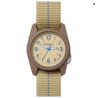 Bertucci 11080 Dx3 Plus Mens Tan Khaki Watch