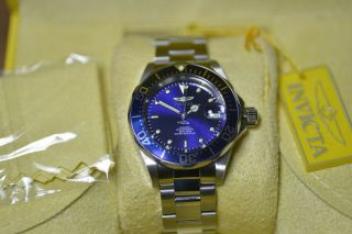 Invicta Pro Diver 9094 Automatic Blue Dial Stainless Case,  Bracelet Fluted