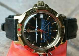 Vostok Komandirsky 819499 Russian Mechanical Military Wrist Watch