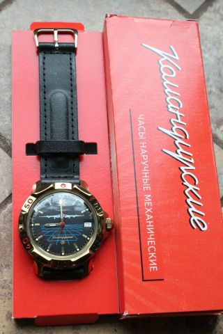 Vostok Komandirsky 819499 Russian Mechanical Military Wrist Watch 2