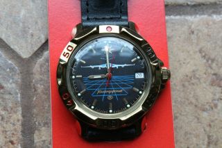 Vostok Komandirsky 819499 Russian Mechanical Military Wrist Watch 3