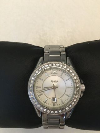 Fossil Ladies Stainless Steel Riley Watch