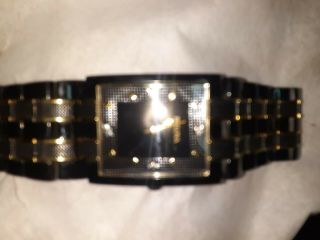 Bulova Men ' s Diamond Two Tone Black Stainless Steel Watch - 98D004 MSRP: $375 3