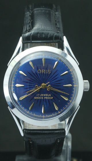 Blue Dial Fhf St - 96 17 Jewels " Hand Winding " Men 