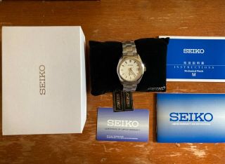 Seiko Mechanical Sarb035 Wrist Watch For Men - Silver/beige
