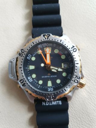Vintage Citizen Promaster Aqualand Divers 200m Watch 5813 - F80111