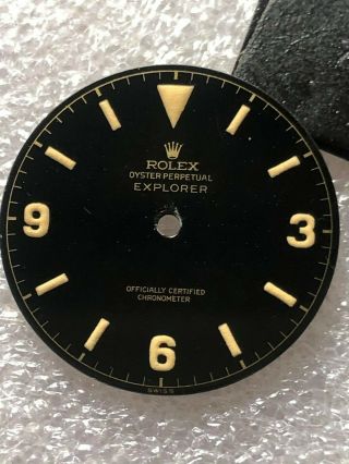 Dial Tropical Glossy Gilt For Rolex 6610 - 1960 S (refinished)