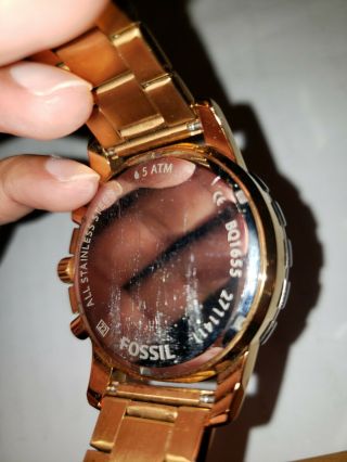 Fossil men ' s watch bq1665 rosegold 3