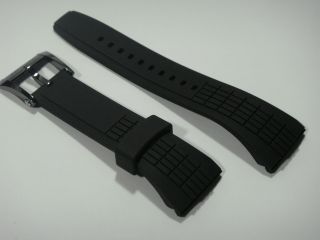 Seiko 7t62 - 0kn0 Srh006 Srh013 Snae17 Black Rubber Watch Band/strap P 4lj7mb