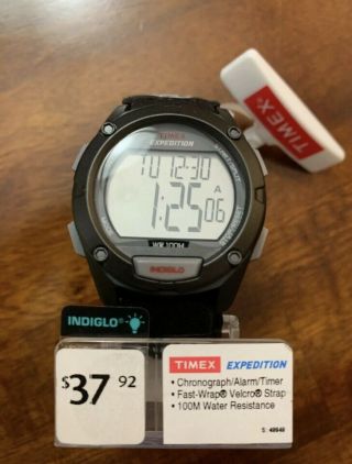 Timex T49949 " Expedition " Resin Digital Watch,  Black Nylon Band