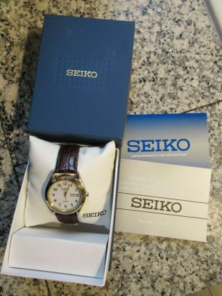 Seiko Solar Watch - Model Sne056 (v158 - 0ab0 C.  2015)