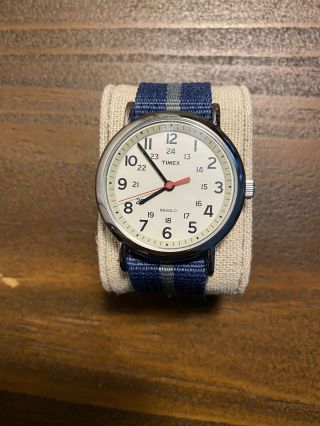 Timex T2n654 Weekender Slip - Thru Watch - Navy/gray