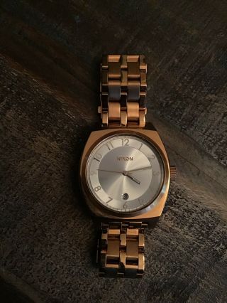 Authentic Nixon Monopoly All Rose Gold Watch A325 897 Ba325897