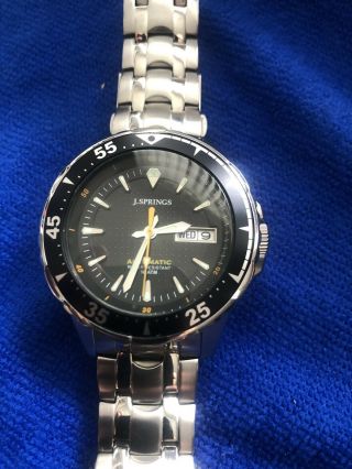 J.  Springs By Seiko 21 Jewels Automatic Mens Divers Watch