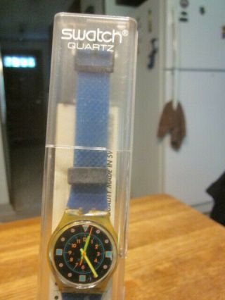 Semi Vintage Swatch Watch In Plastic Case 1997