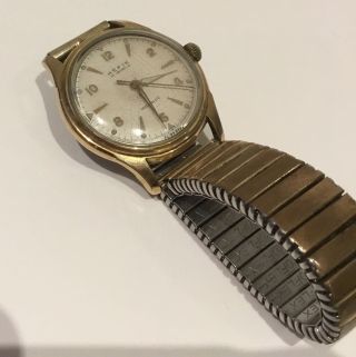 Hefik 15 Jewels Watch Incabloc Gold Automatic Mens Vintage Retro Wristwatch