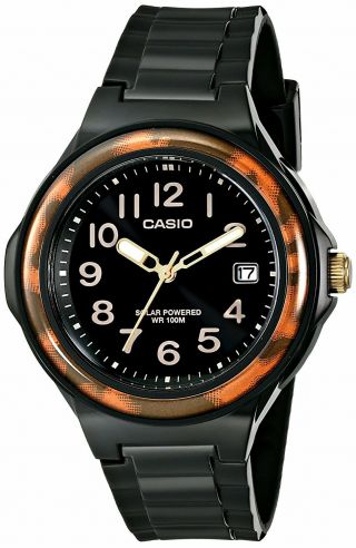 Casio Lx - S700h - 1 Solar Powered Womens Watch 100m Wr Black Resin Date Lx - S700