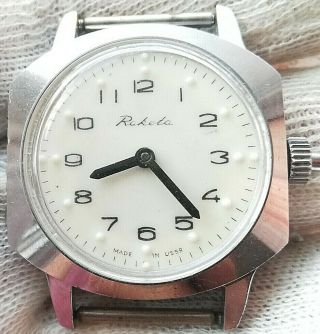 Raketa Braile For Blind People Old Mechanical Wrist Watch Made In Ussr
