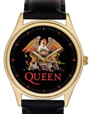 Vintage Queen Freddie Mercury Insignia / Logo High - Quality 44 Mm Wrist Watch