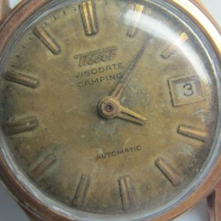 Vintage Men ' s Tissot Visodate Camping Automatic watch for parts/repair 240 2