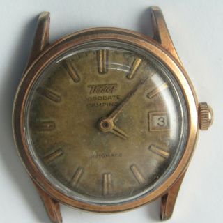 Vintage Men ' s Tissot Visodate Camping Automatic watch for parts/repair 240 3