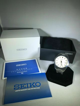 Pre - Owned Seiko Sarb035 6r15c Automatic 23 Jewels White Dial Watch Orig Box