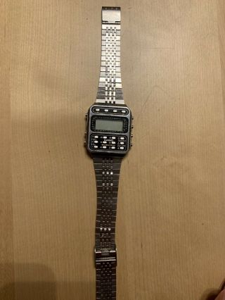 Casio Scientific Cfx - 200 Calculator Wrist Watch 1980s.  For Repair Or Parts.