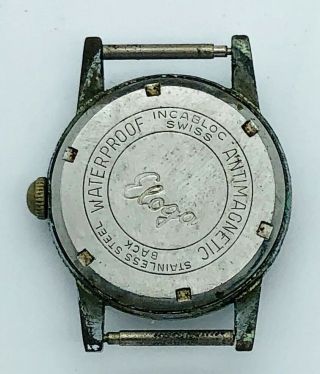 Vintage ELOGA 17 Jewels Mechanical Swiss Made Men ' s Wristwatch - Runs 2