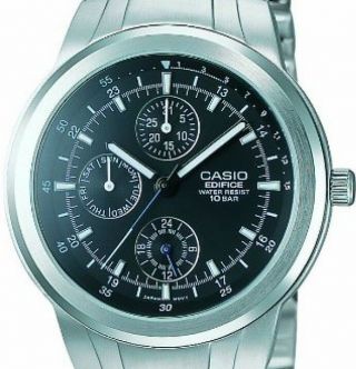 Casio Edifice Ef - 305d - 1ajf Stainless Steel Silver 10 Bar From Japan Import