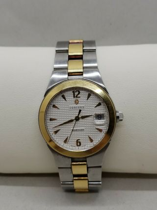 Concord Mariner Two - Tone 18k Gold & Stainless Steel Watch 11.  C2.  1892 Guc
