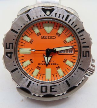 Seiko Diver Skx781 Automatic Men Watch - 7s26 - 0351 Orange Monster Fisrt Gen