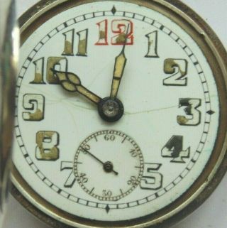 WW1 1915 Silver Cased Swiss,  Cornelius Desormeaux & James Shepherd Wristwatch 2