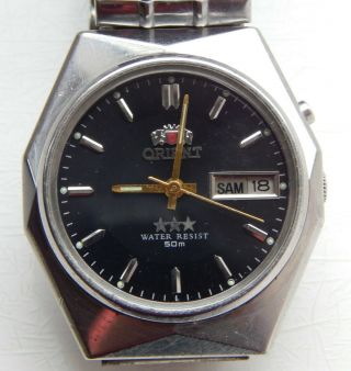 Vintage Automatic Wrist Watch Orient 3 Star.  Japan