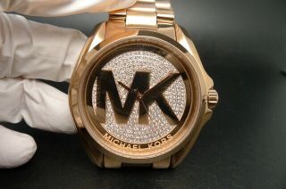 Old Stock Michael Kors Bradshaw Mk6437 Rose Gold Quartz Women Watch