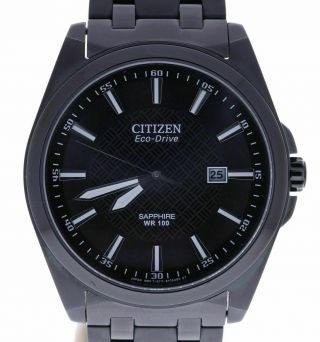 Citizen Eco - Drive E111 - S087317 Wrist Watch Black Dial Sapphire Bezel Solar Power