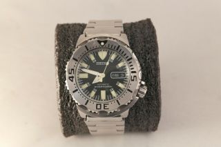Seiko Monster 7s26 - 0350 Black Diver 200m Automatic 42mm Watch