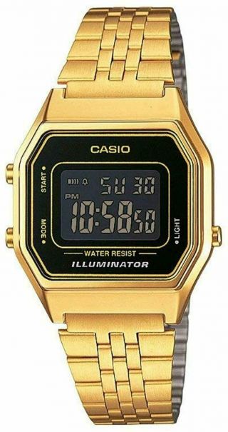 Casio Uhr La680wega - 1ber Damen Armbanduhr Gold - Farben Uhr Watch