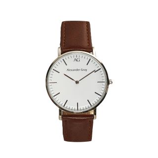Alexander Gray Armband - Uhr schicke Textil - Uhr Echtleder - Uhr Herren/Damen Unisex 2