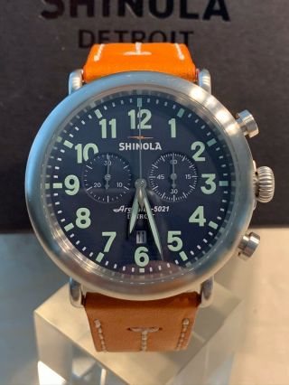 Shinola Runwell 47mm Chronograph Men’s Watch Msrp $750