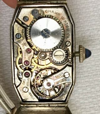 Vintage Antique CHAMP Ladies Watch 14kt Gold for Repair Swiss Made 2