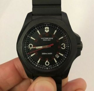 Victorinox I.  N.  O.  X.  Carbon Watch 43mm,  Rubber & Paracord Straps