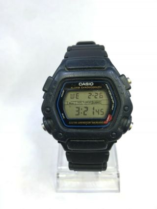 Pre - Owned Casio Dw - 290 Mens Black 200m Wr Sport Digital Watch Alarm Dw290
