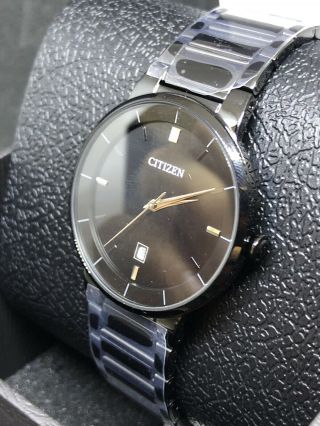 Citizen Men ' s Quartz Black Dial Black Bracelet Watch BI5017 - 50E B24 3