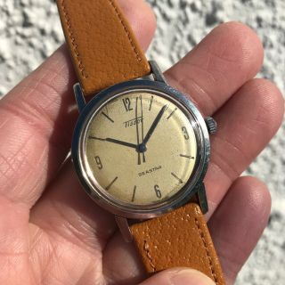 vintage 1950 ' s Tissot Seastar 17J cal 269 - 21 explorer dial watch 3