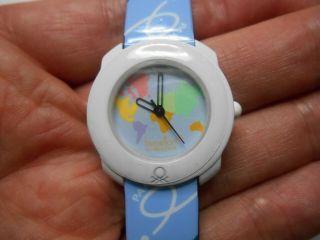 Vintage Benetton By Bulova Time Of The World Quartz Watch - Needs Battery