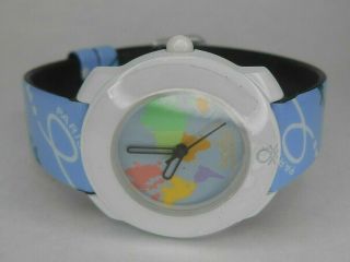 Vintage Benetton By Bulova Time Of The World Quartz Watch - Needs Battery 2