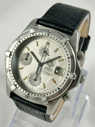 Vintage TAG Heuer 2000 Quartz Professional Chronograph Watch ETA 555.  232 3